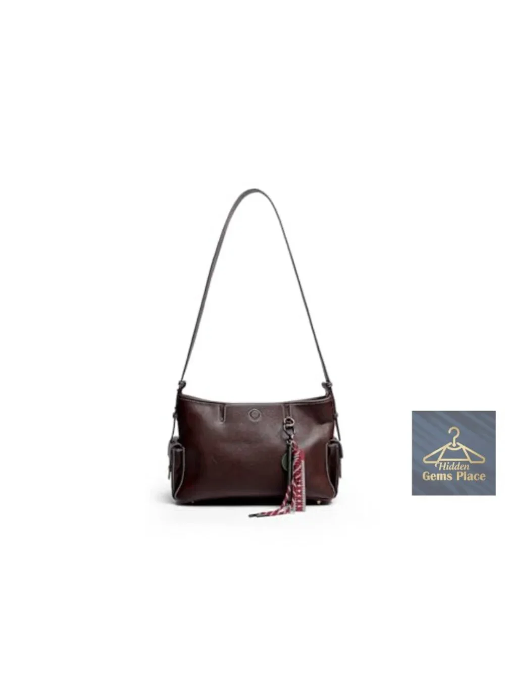 Vintage Oil Wax Faux Leather Hobo Shoulder Bag Crossbody Tote